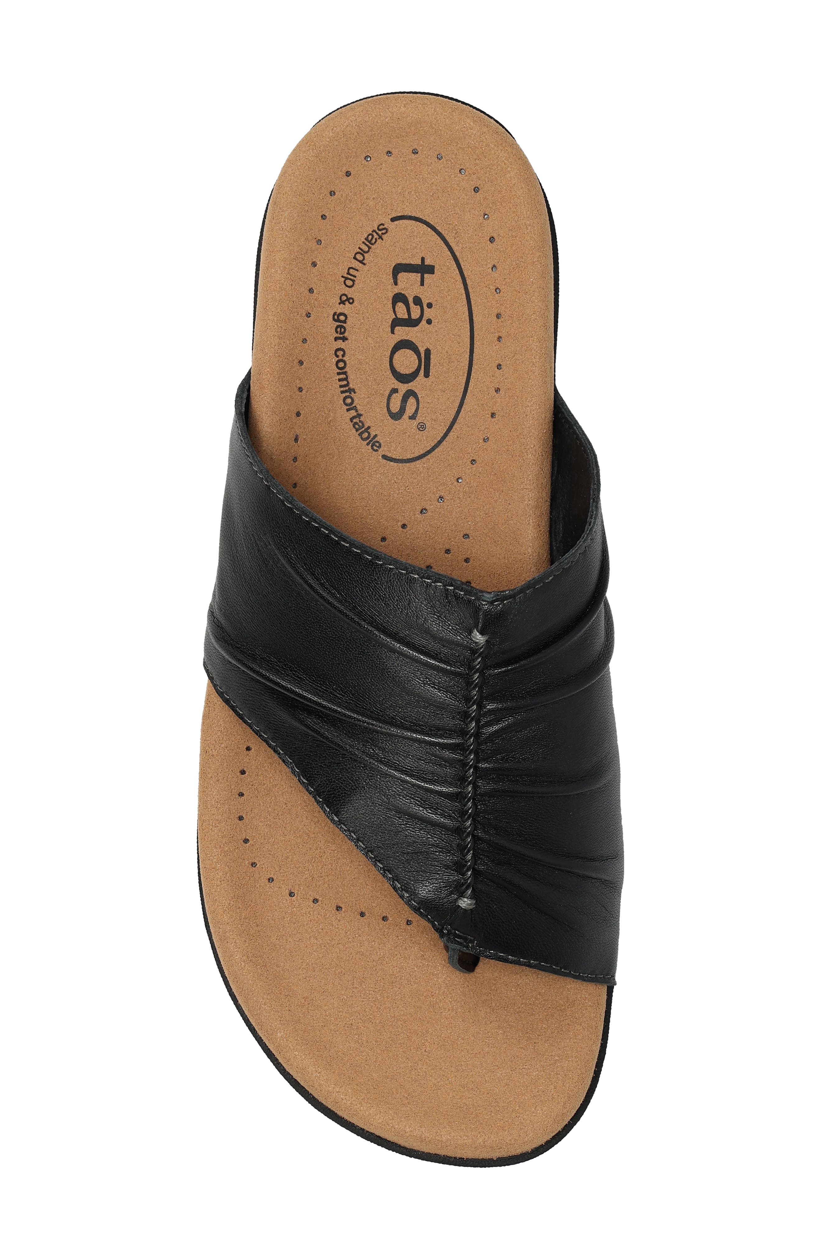 Taos Gift 2 Sandal, Alternate, color, Black Leather