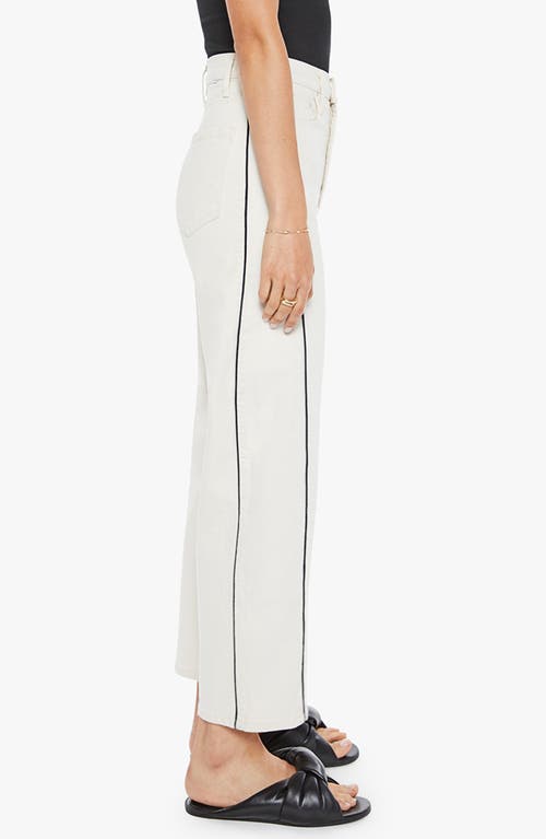 Mother Half Piped Ankle Wide Leg Jeans In Act Natural In Act Natural