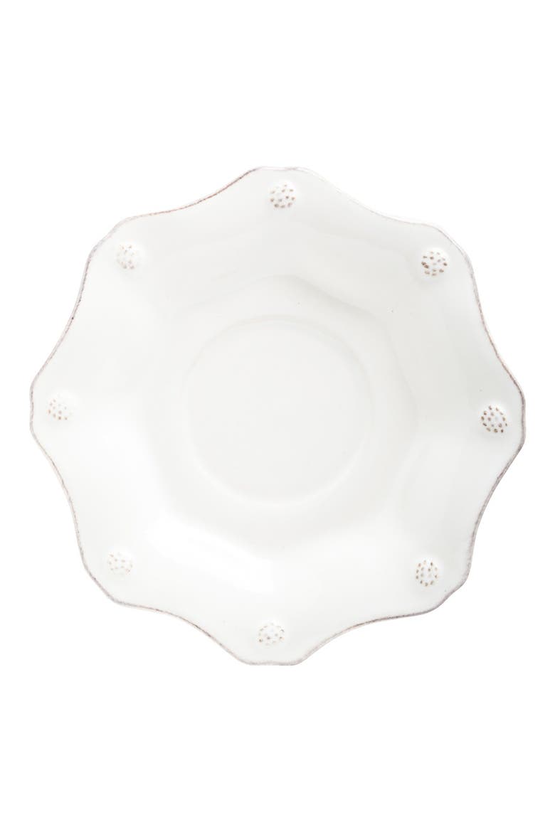 'Berry and Thread' Scalloped Saucer, Main, color, WHITEWASH