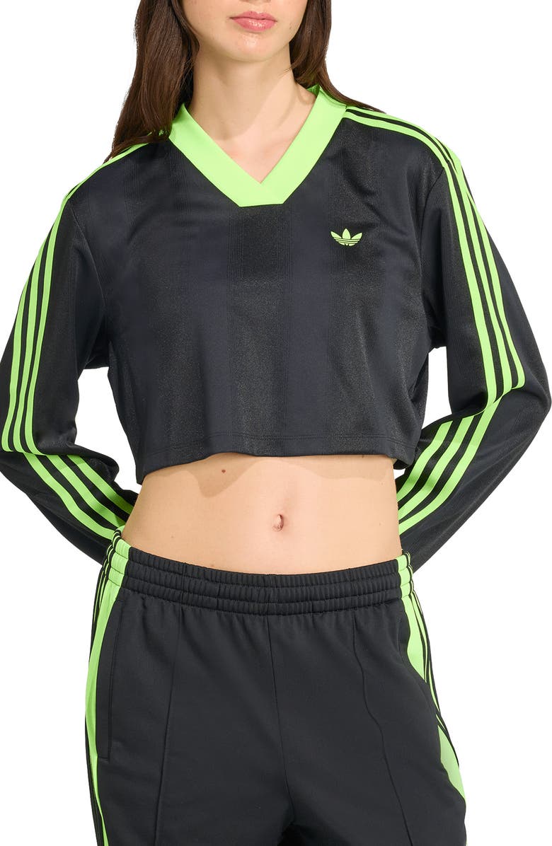adidas Adicolor Soccer Crop Jersey, Main, color, 