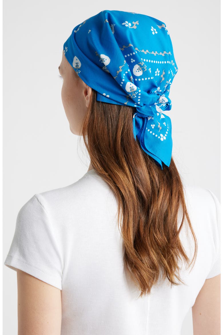 Floral Western Bandana, Alternate, color, BLUE FLORAL
