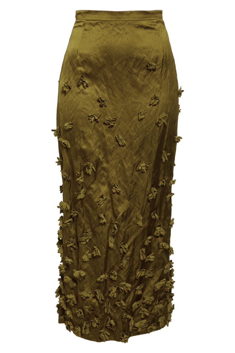 Floral Satin Skirt, Alternate, color, CACTUS