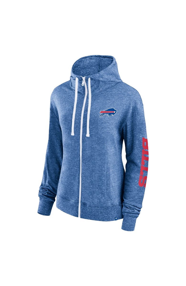 FANATICS Women's Fanatics Branded Heather Royal Buffalo Bills Opening Coin Flip Lightweight Full-Zip Hoodie, Alternate, color, 