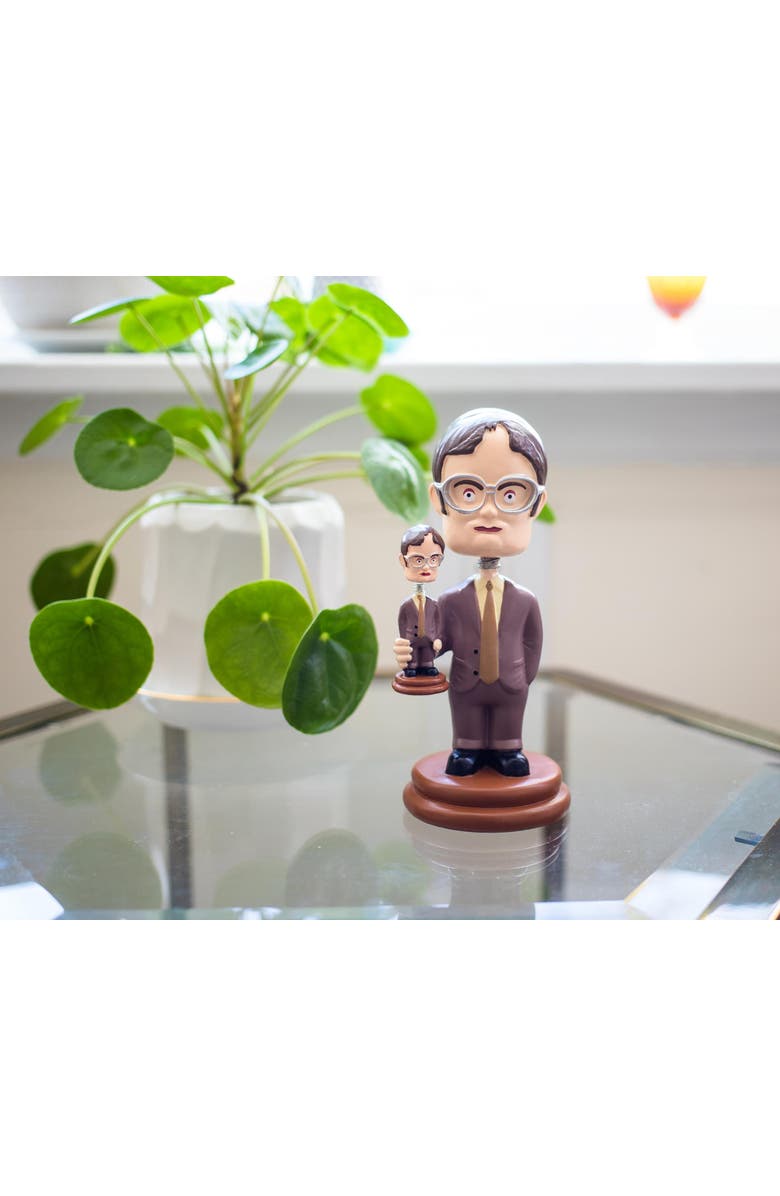 Toynk The Office Double Dwight Bobblehead Collectible Figure | 5 Inches Tall, Alternate, color, Brown