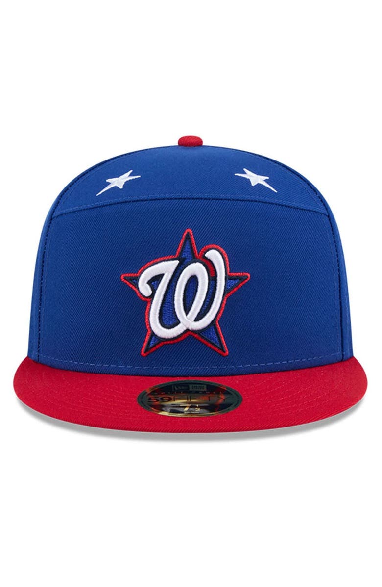 New Era Men's New Era Blue/Red Washington Nationals 2025 MLB All-Star Game Workout Side Patch 59FIFTY Fitted Hat, Alternate, color, Blue