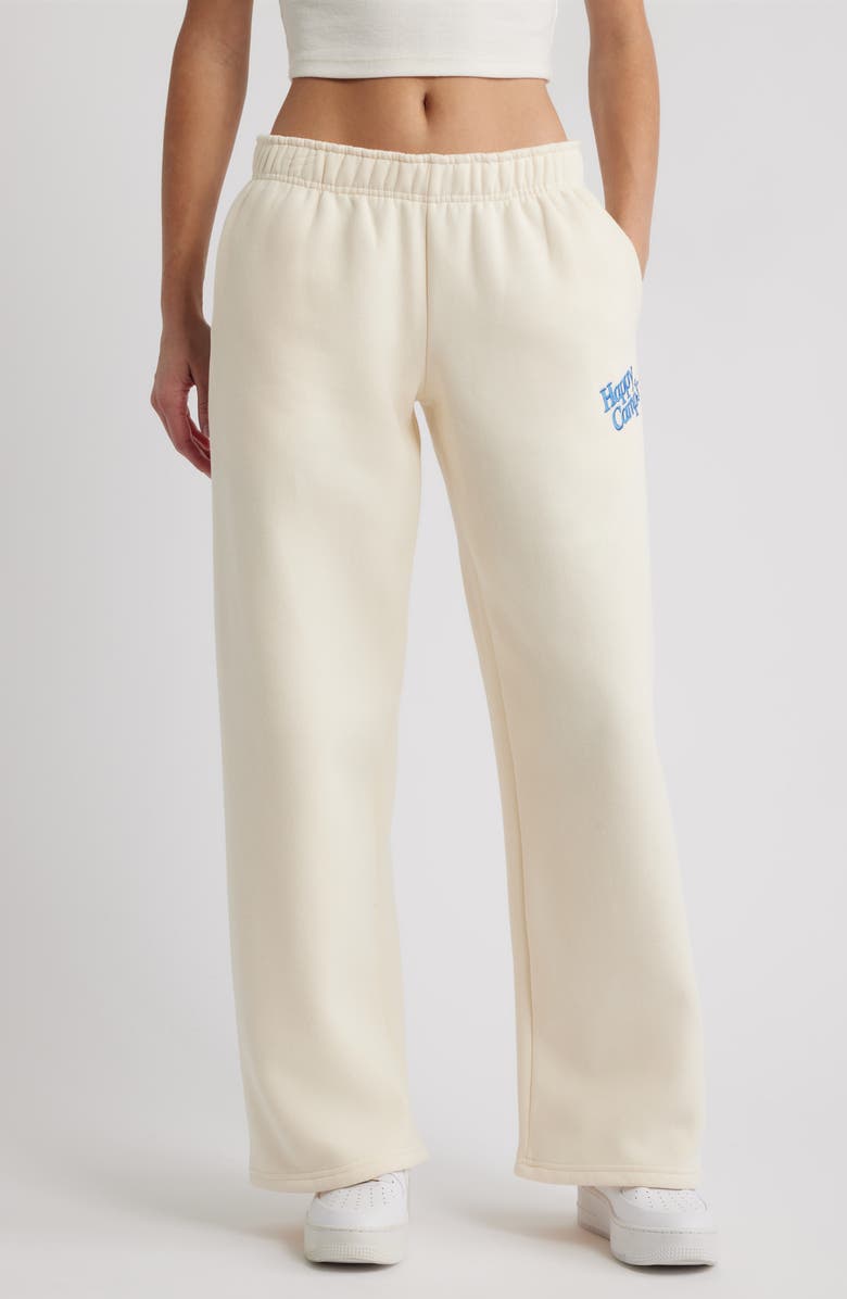 HAPPY CAMP3R Buttery Pancake Sweatpants, Main, color, Soft Yellow