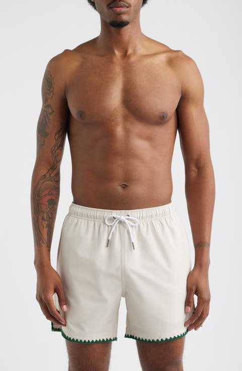 Golf Ball Stitch Swim Trunks
