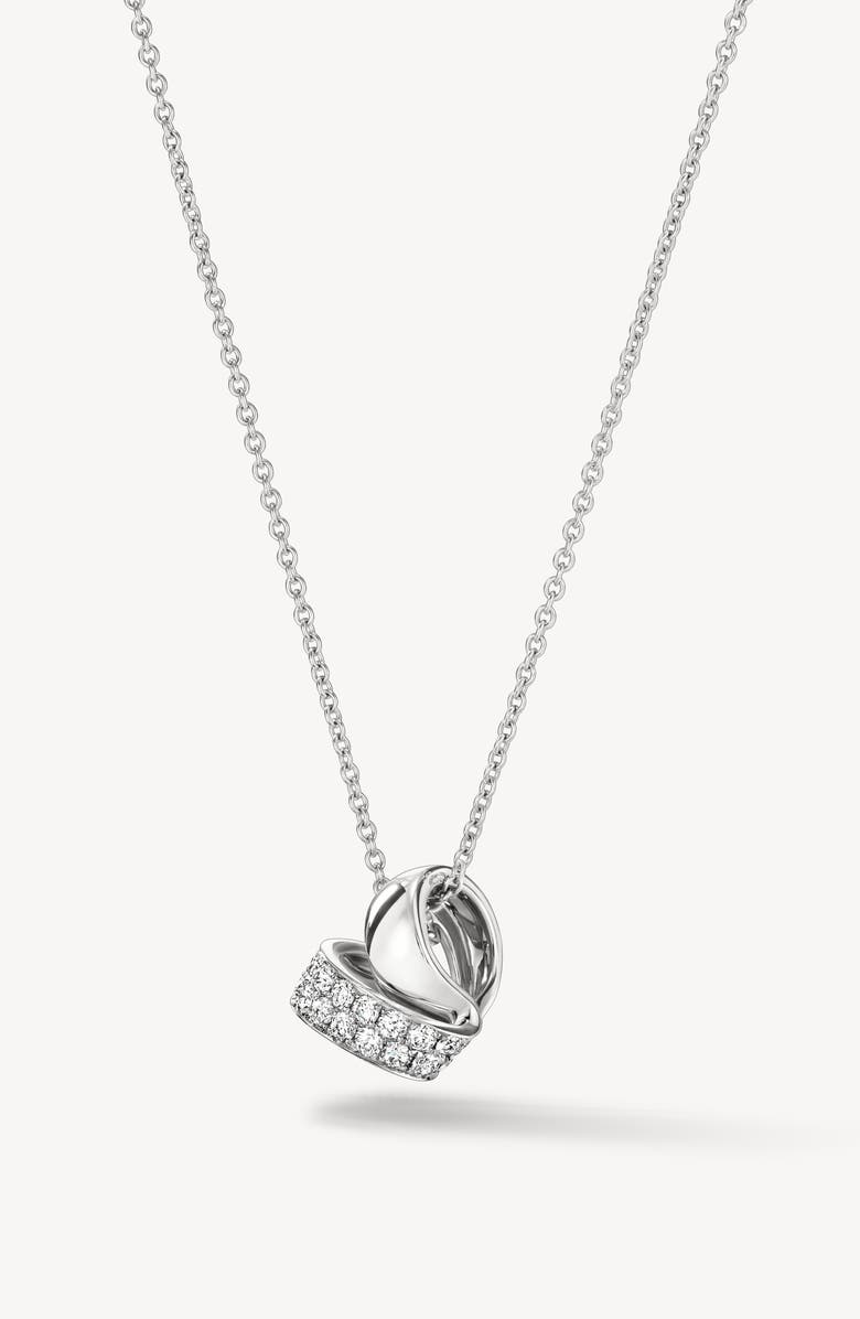HEARTS ON FIRE INSIDE/OUT Multi-Wear Rondel 18K Gold Diamond Pendant Necklace, 0.40ct., Alternate, color, White Gold