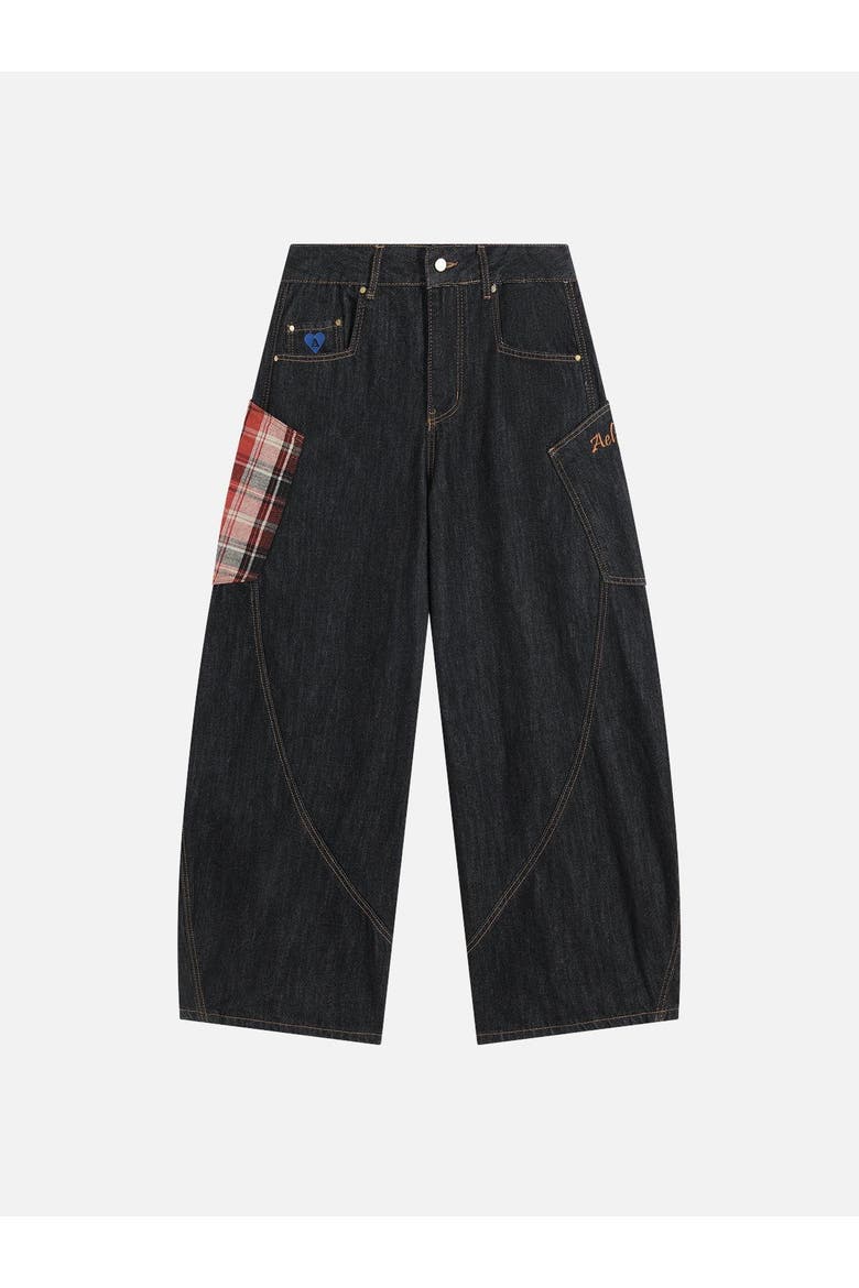 Baggy Barrel Jeans, Alternate, color, Black