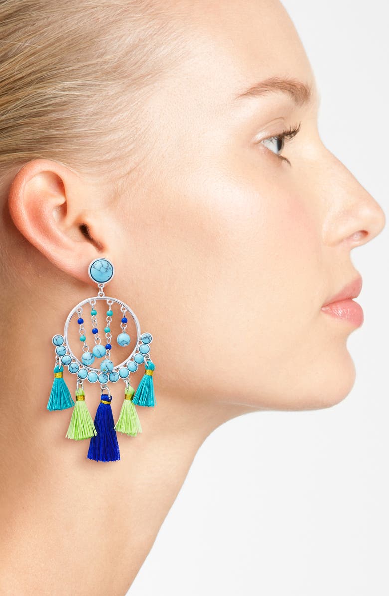 Rebecca Minkoff Tassel Drop Earrings, Alternate, color,
