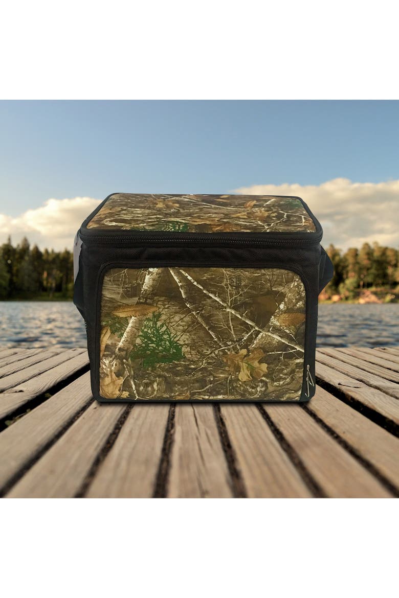 24 Can Insulated Cooer Bag with Hard Liner in Camo, Alternate, color, Green