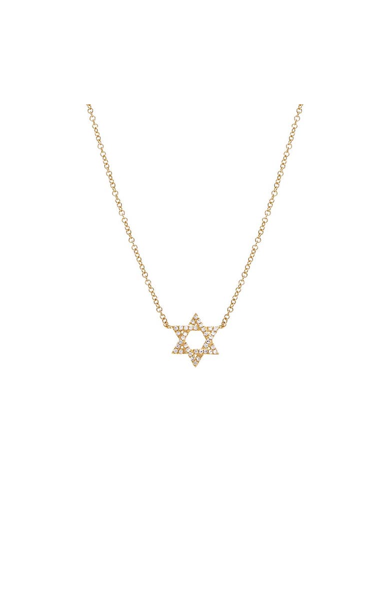 BY ADINA EDEN Diamond Pavé Star Of David Necklace 14K, Main, color, 14K Gold