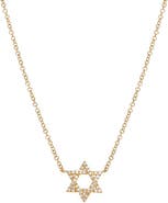 BY ADINA EDEN Diamond Pavé Star Of David Necklace 14K