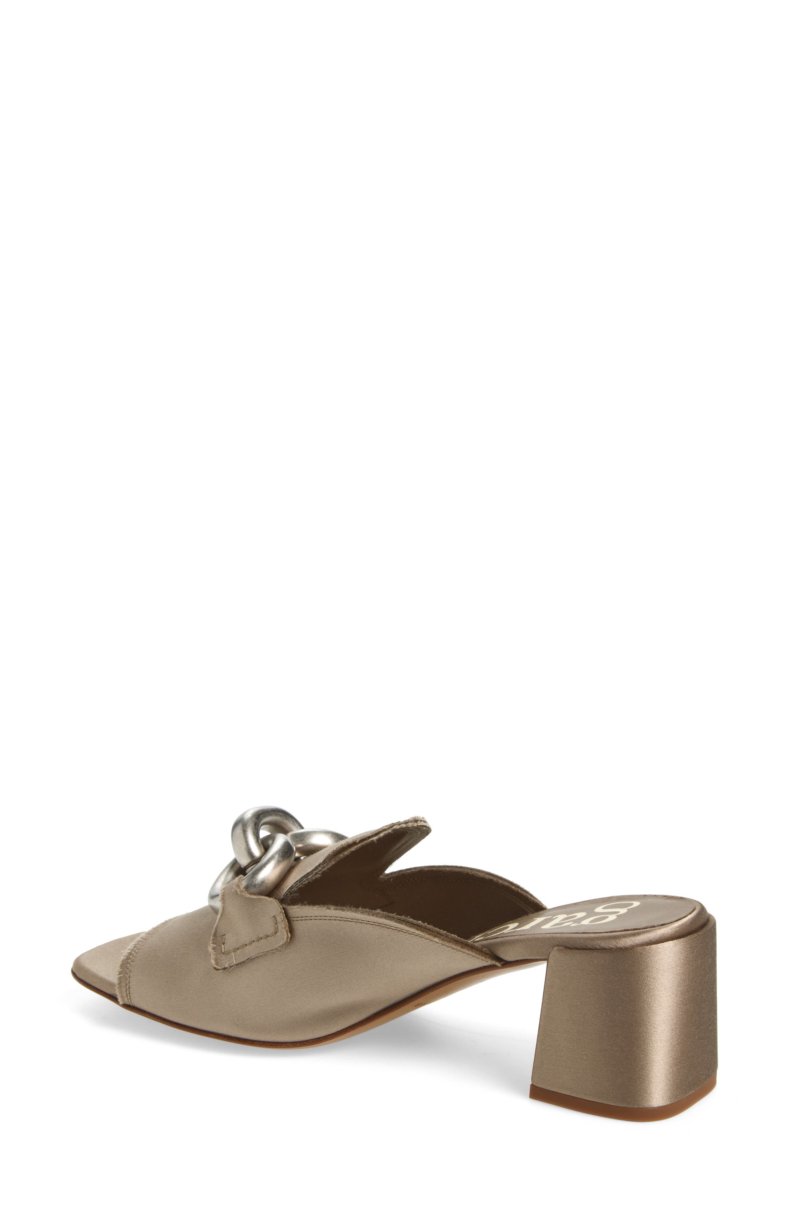 Pedro Garcia Umita Block Heel Sandal, Alternate, color, Lentil Satin-Nikel