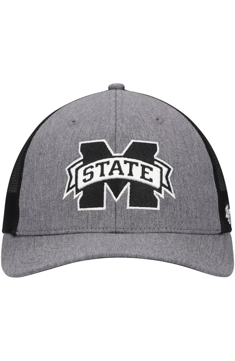 '47 Men's '47 Charcoal Mississippi State Bulldogs Carbon Trucker Adjustable Hat, Alternate, color, Charcoal