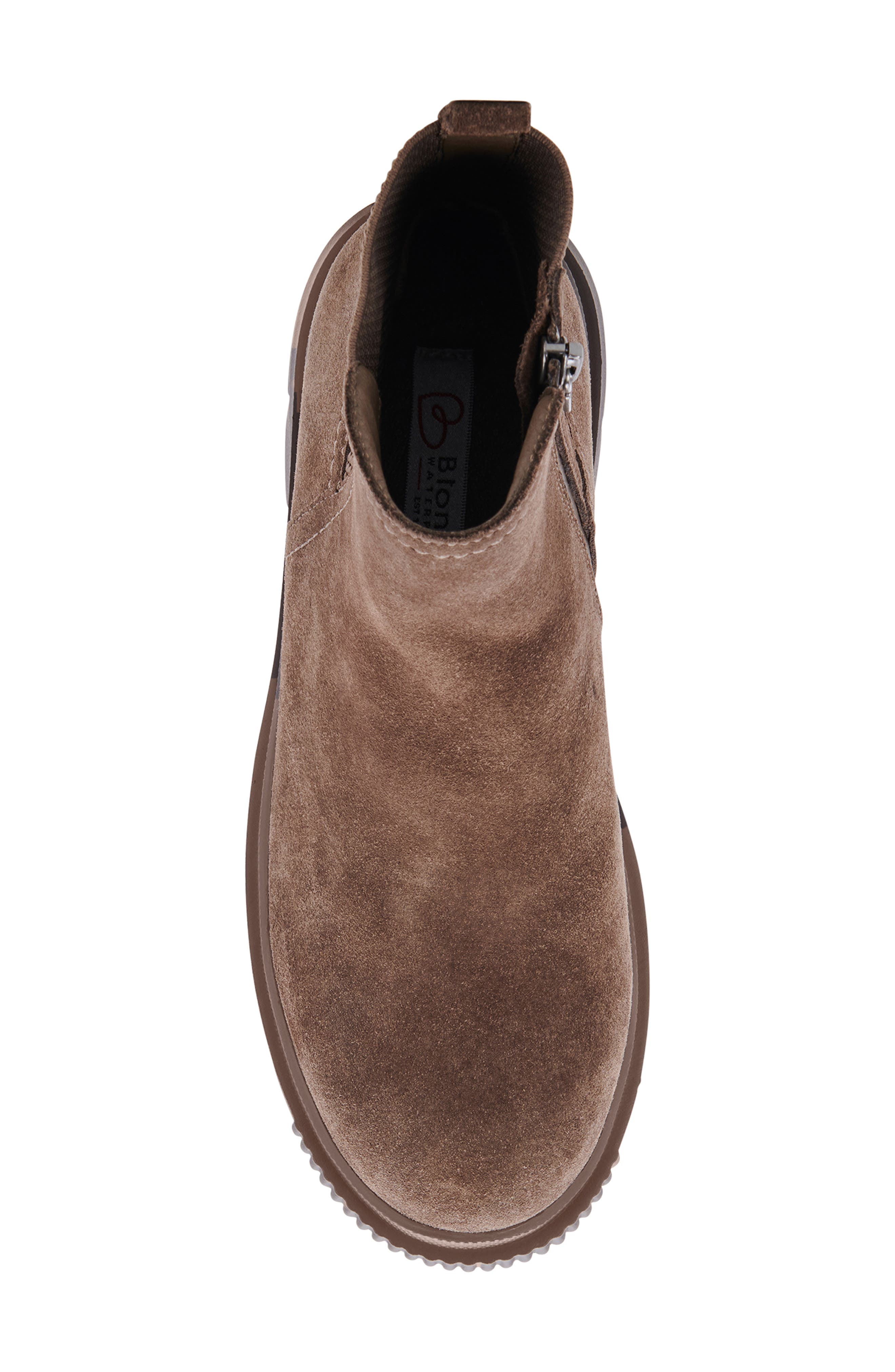 Bandit Waterproof Suede Bootie, Alternate, color, TAUPE SUEDE