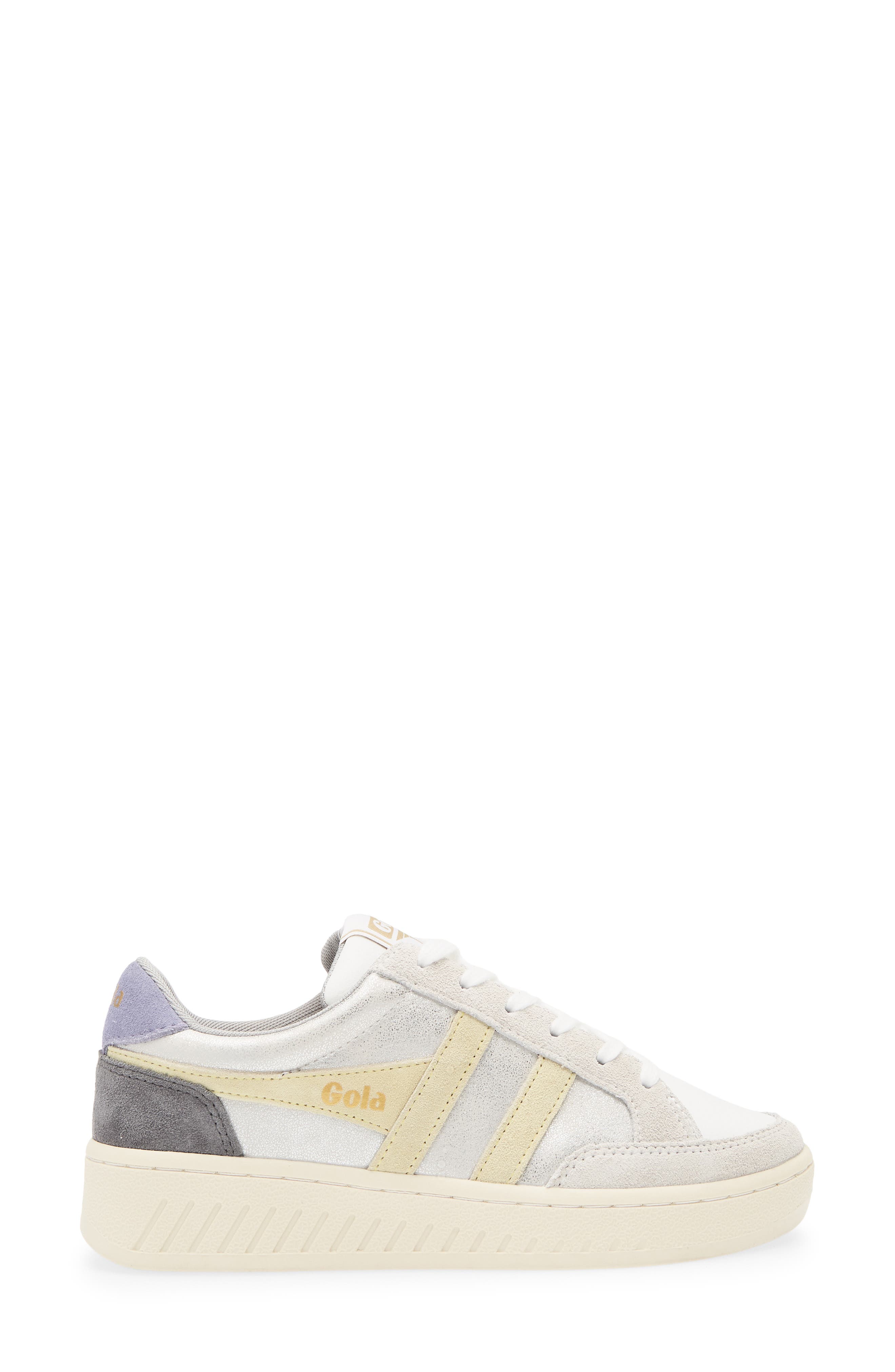 Gola Super Slam Blaze Sneaker, Alternate, color, Silver/ Lemon/ Lavender