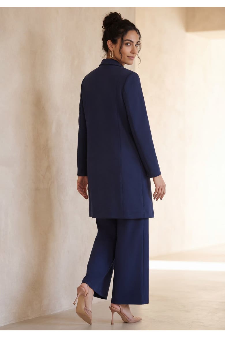 Perfect Ease Knit Duster Jacket, Alternate, color, NAVY