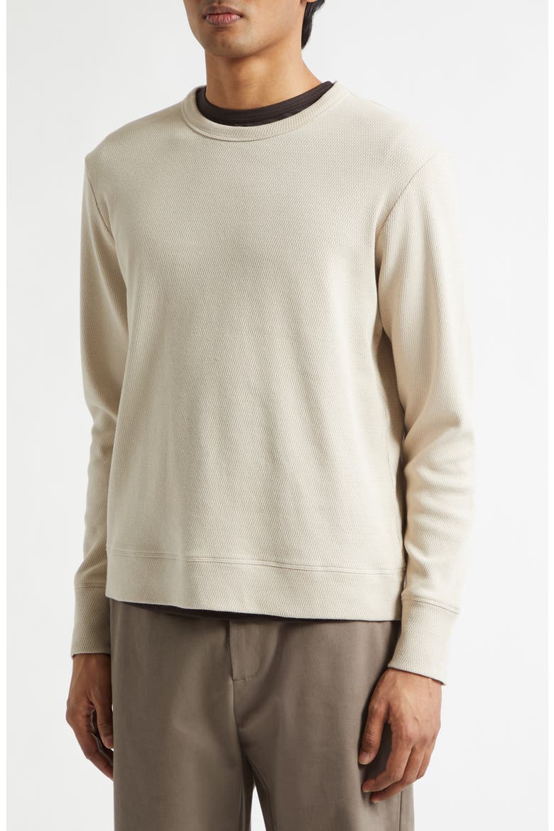 Cellulock Supima® Cotton Cellulock Crewneck Sweatshirt, Alternate, color, HAZELWOOD