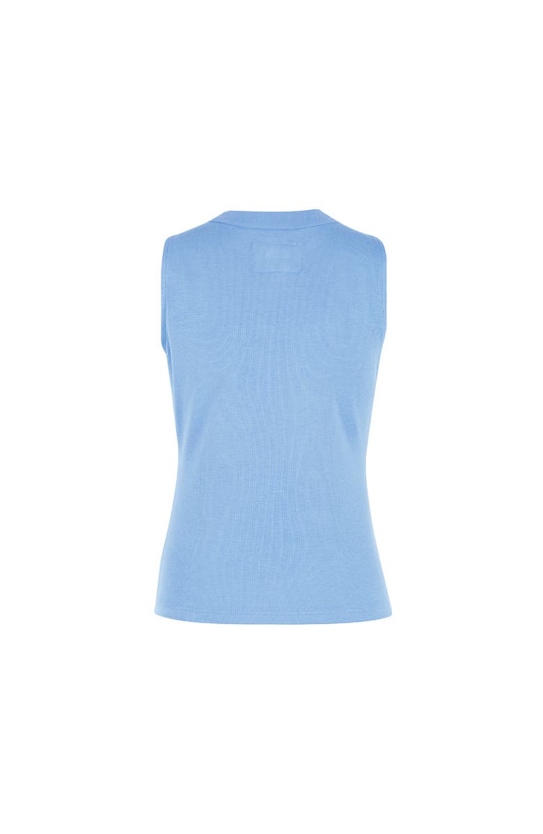 The Shirt by Rochelle Behrens The Sleeveless Brett Shirt, Alternate, color, Slate Blue