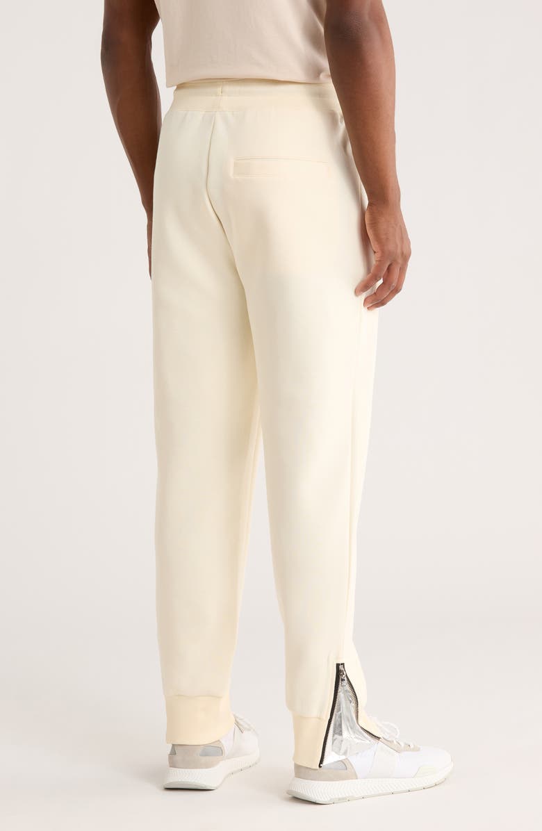 HUGO Logo Patch Knit Joggers, Alternate, color, Natural