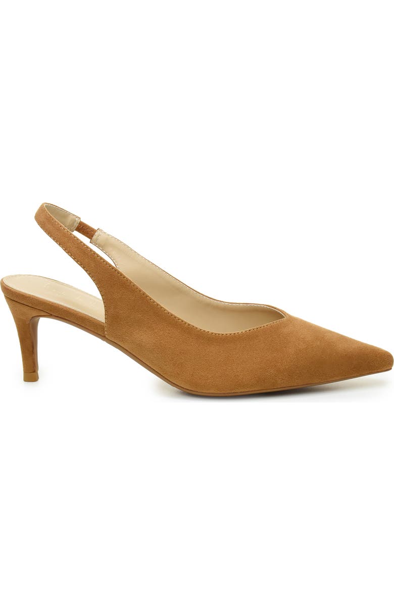 Nicole Miller V-Cut Slingback Pump, Alternate, color, Sand Suede