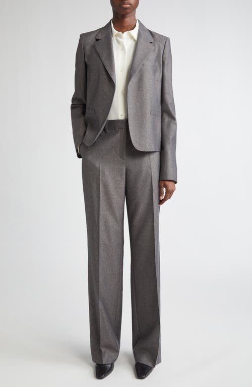 Lafayette 148 Pixelated Wool Twill Gates Pant In Gray
