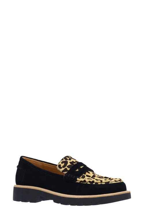 L'amour Des Pieds Yolandi Genuine Calf Hair Penny Loafer In Multi