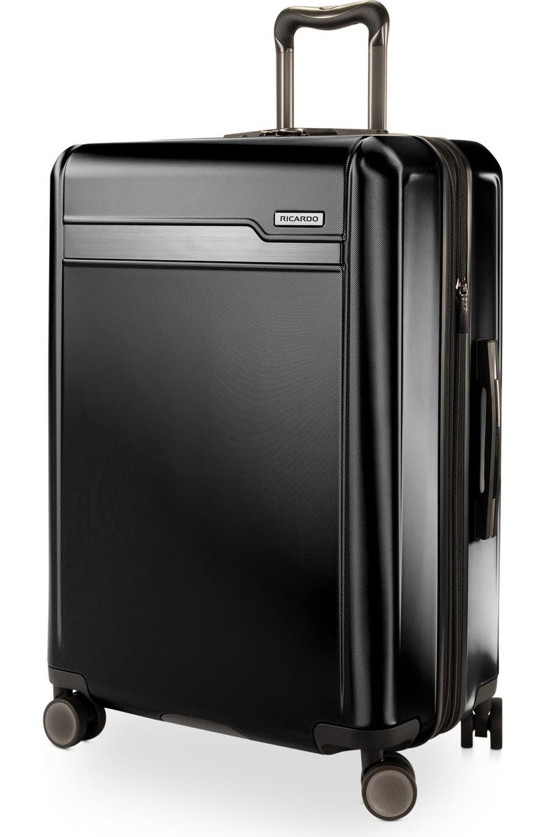 Ricardo Beverly Hills Brentwood Hardside 25" Expandable Medium Checked Luggage, Main, color, Onyx