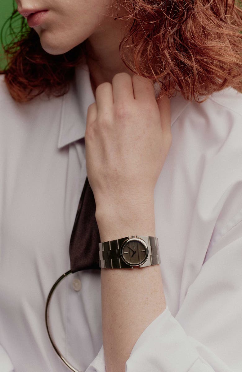 BREDA Sync Bracelet Watch, 25mm, Alternate, color, Stainless Steel