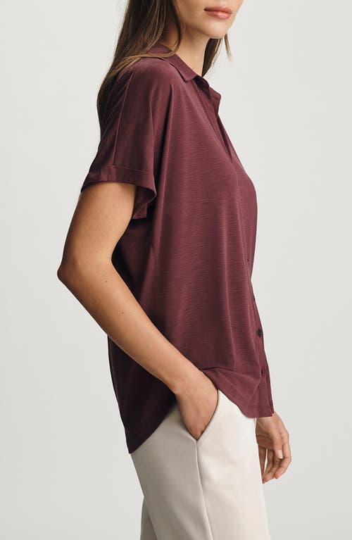 Mavi Jeans Sassafras Button-up Shirt In Burgundy