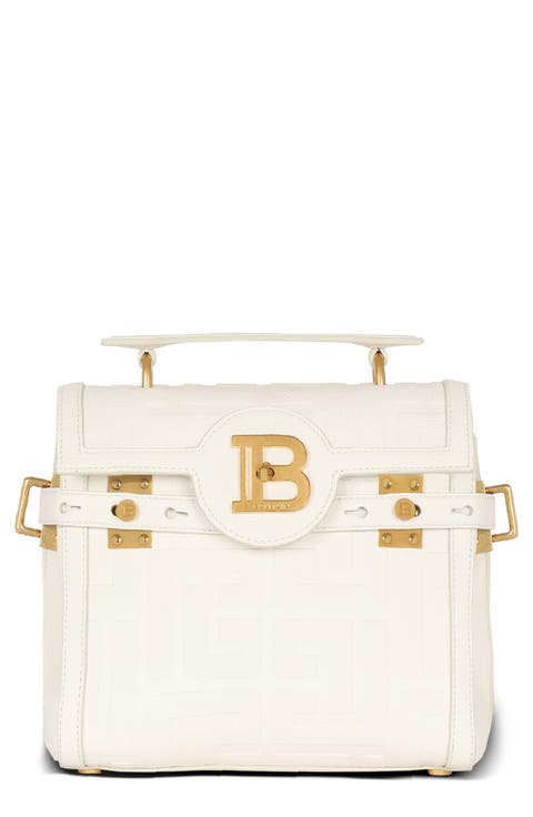B-Buzz 23 Monogram Leather Top Handle Bag