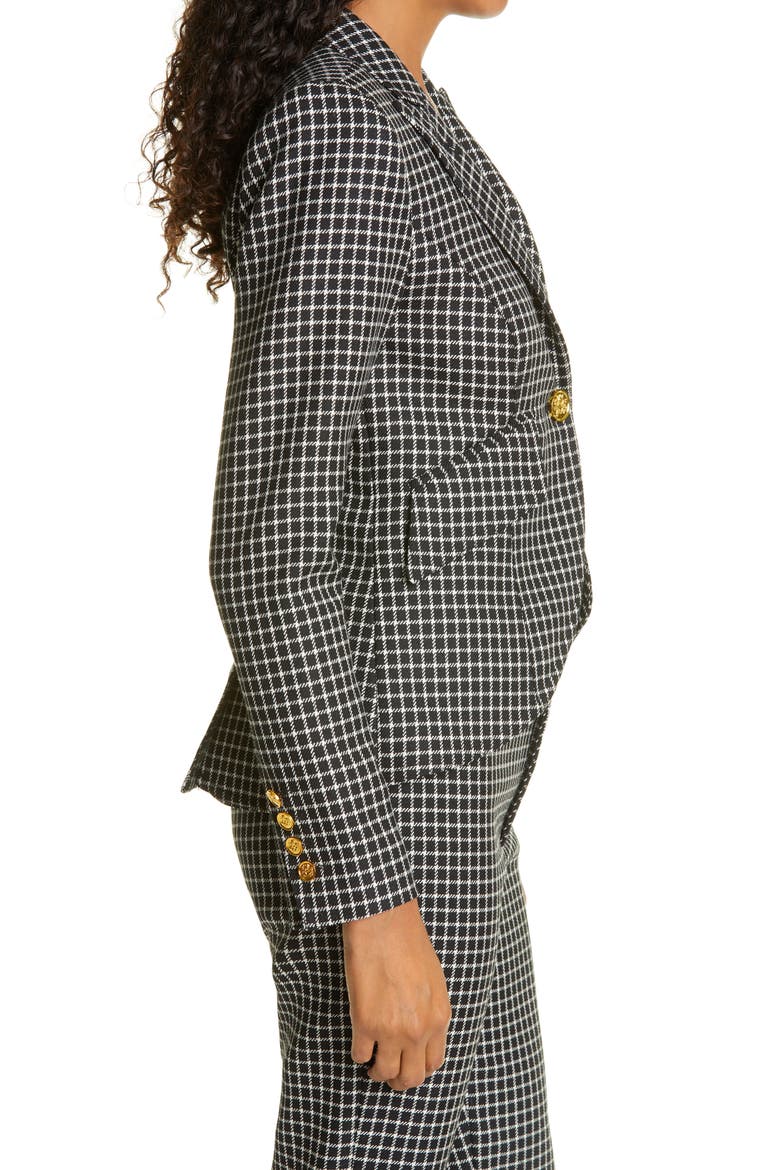 Check Wool Blazer, Alternate, color, BLACK GRID