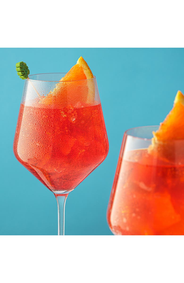 JoyJolt Layla White Set of 4 Stemmed White Wine Glasses, Alternate, color, Clear