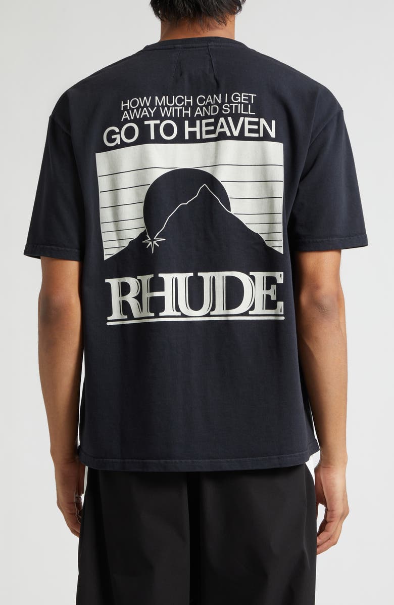Rhude Moonlight Pack Graphic T-Shirt, Alternate, color, Vintage Black/ White