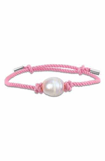 Cultured Freshwater Pearl Corded Slider Bracelet