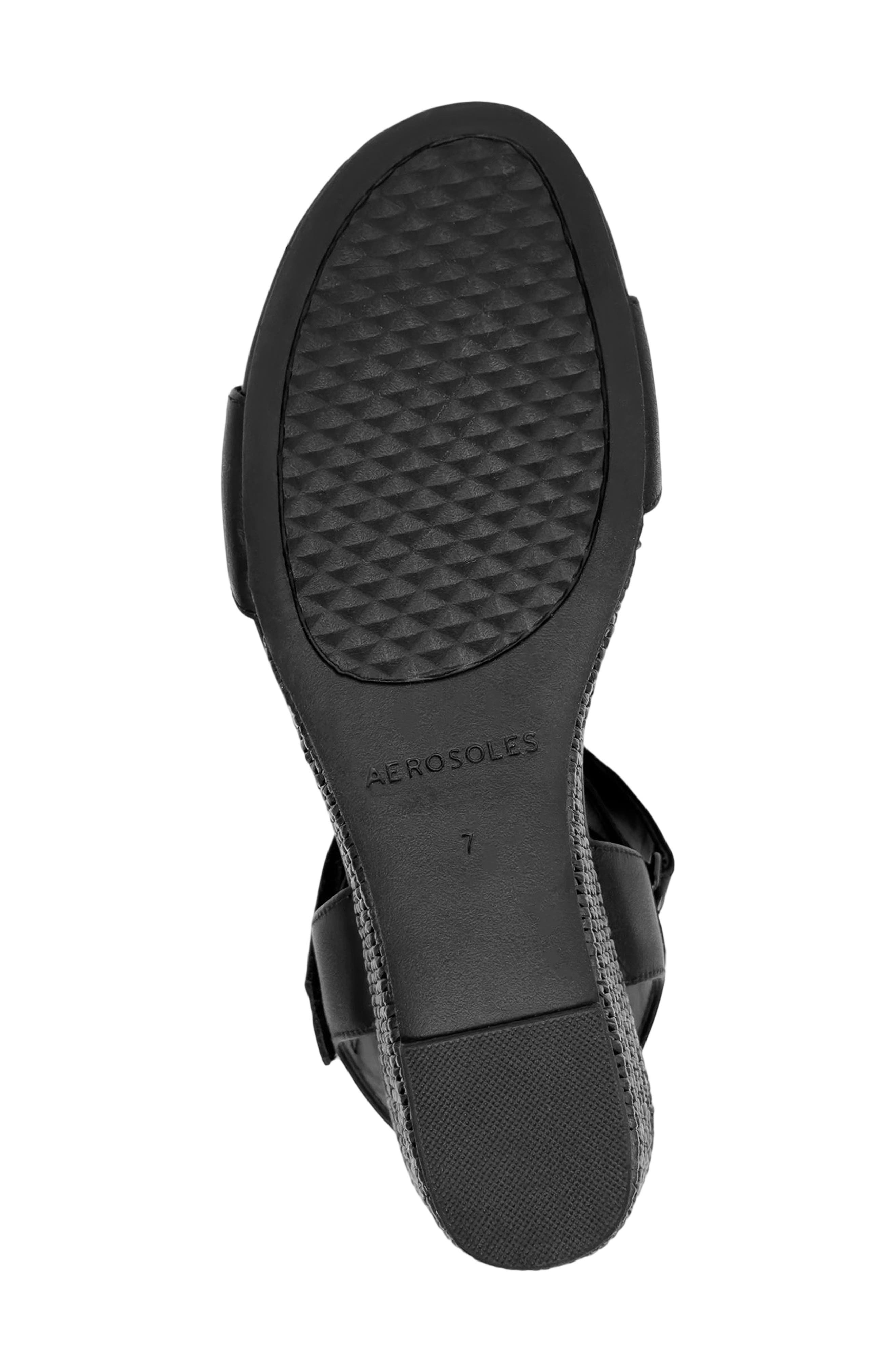 Aerosoles Wel Wedge Sandal, Alternate, color, Black