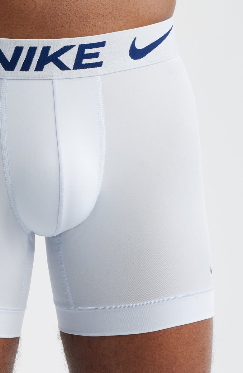 Nike 3-Pack Dri-FIT Essential Micro Boxer Briefs, Alternate, color, Green/ Blue/ White