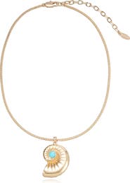 Ettika Conch Shell Pendant Necklace