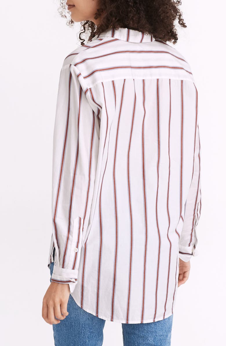 Madewell Odessa Stripe Oversize Ex-Boyfriend Shirt, Alternate, color, 
