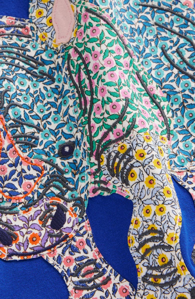 Mini Boden Kids' Rhino Appliqué Cotton T-Shirt, Alternate, color,