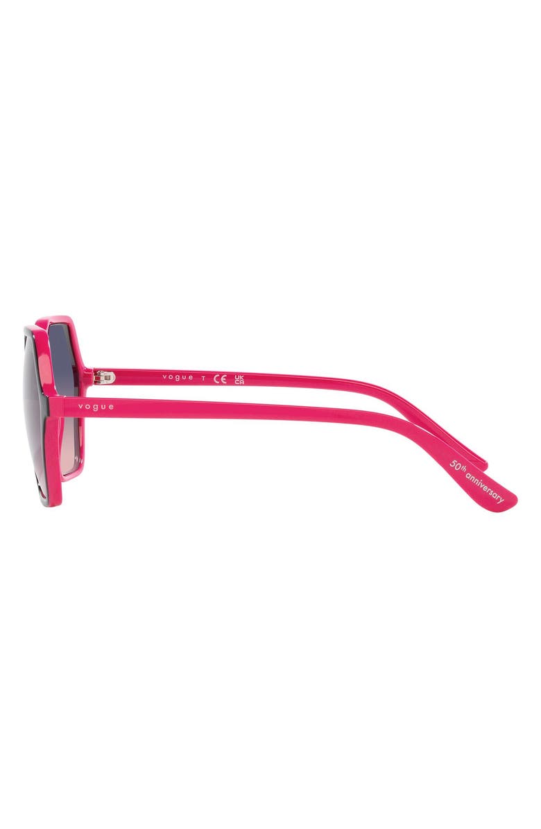 VOGUE 55mm Gradient Irregular Sunglasses, Alternate, color,