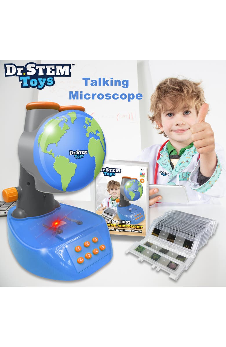 Dr. STEM Toys My First Talking Microscope, Kids 3+, Alternate, color, Multicolored