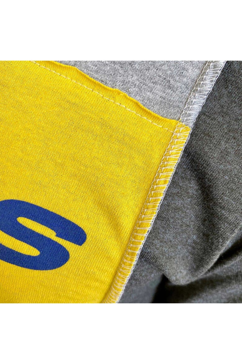 Men's Refried Apparel Heather Gray Los Angeles Rams Sustainable Split T-Shirt, Alternate, color, Heather Gray