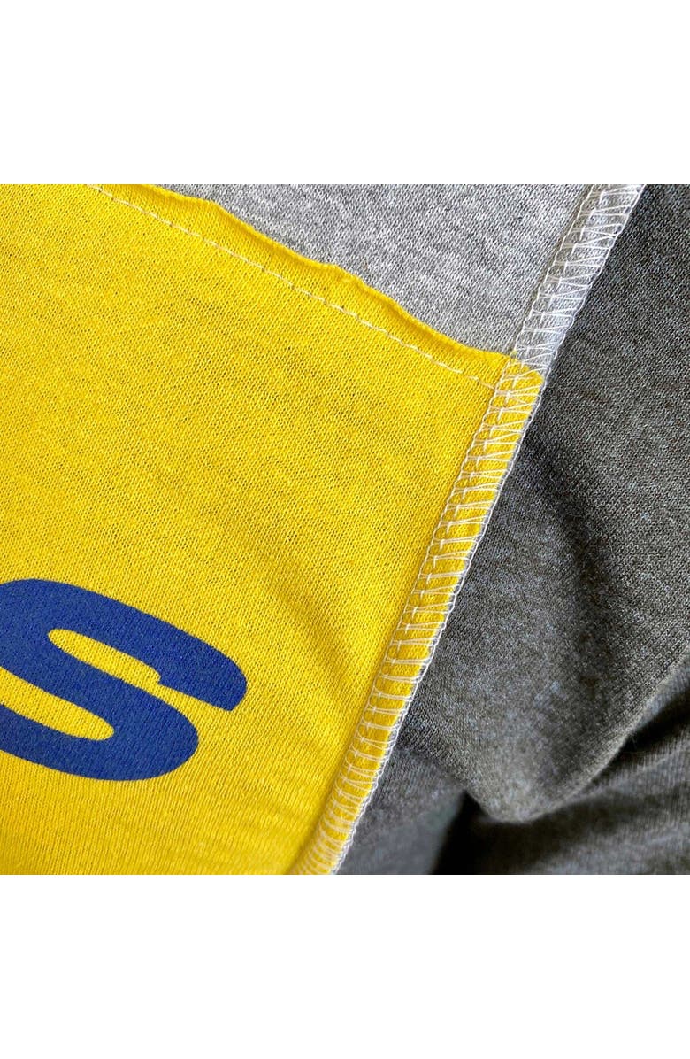 REFRIED APPAREL Men's Refried Apparel Heather Gray Los Angeles Rams Sustainable Split T-Shirt, Alternate, color, Heather Gray