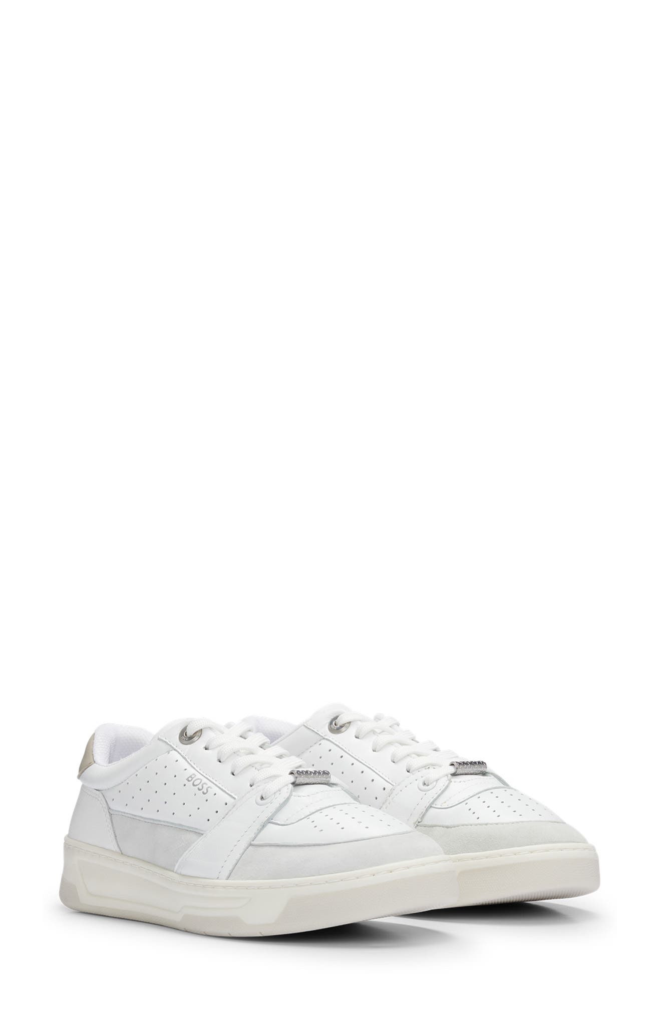 BOSS Baltimore Tennis Sneaker, Main, color, Open White