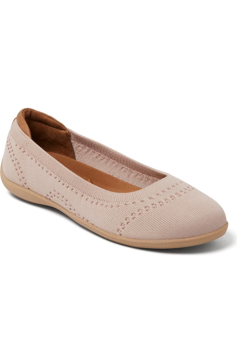 DEARFOAMS Misty Ballet Flat, Main, color, Pink