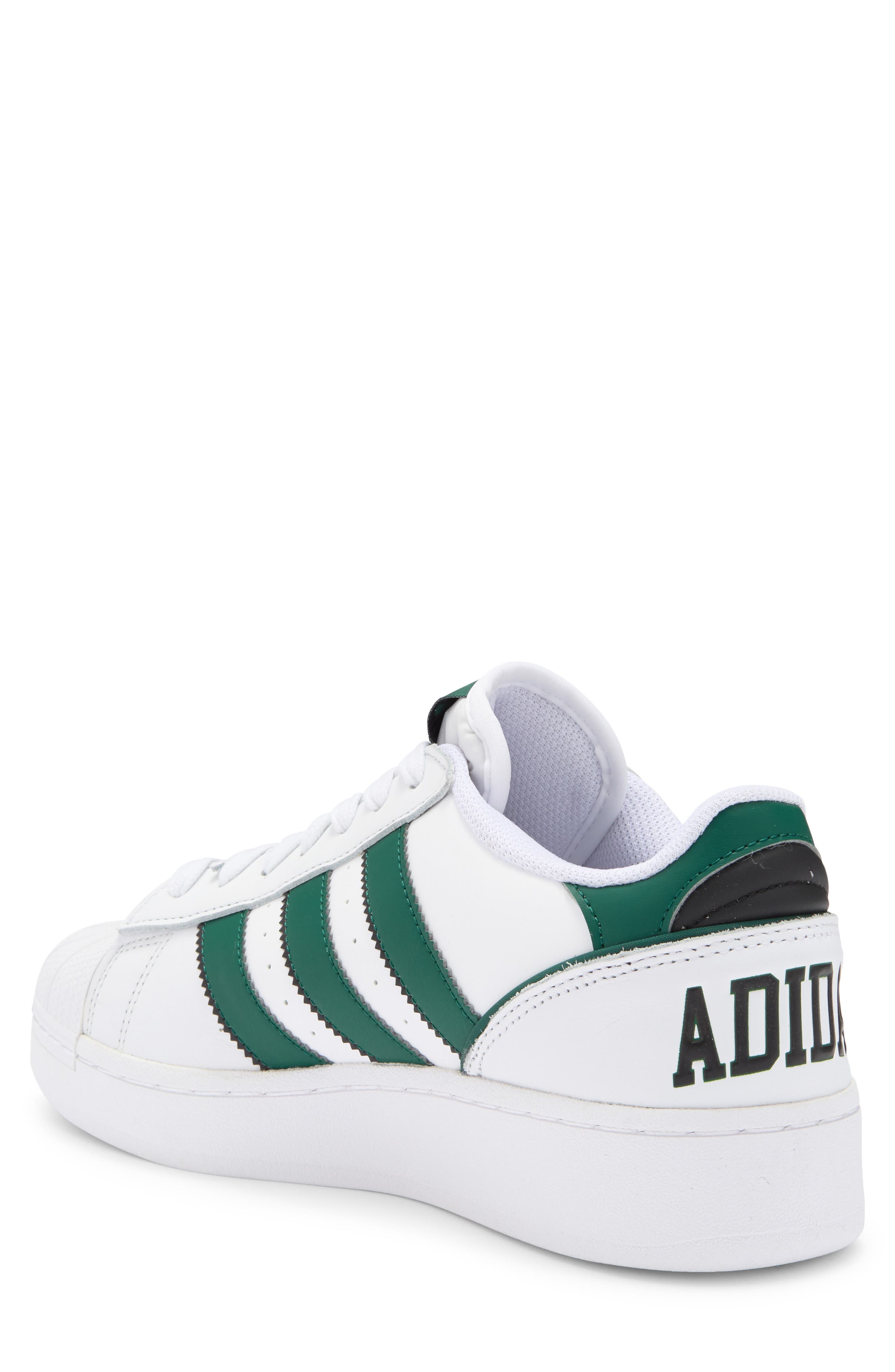 adidas Superstar XLG Sneaker, Alternate, color, White/ Green/ Black