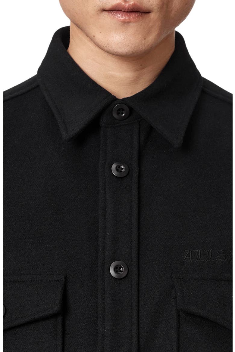 Palermo Wool Blend Shirt Jacket, Alternate, color, ORCA BLACK
