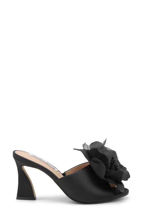 Charles David Kimberly Peep Toe Slide Sandal In Black